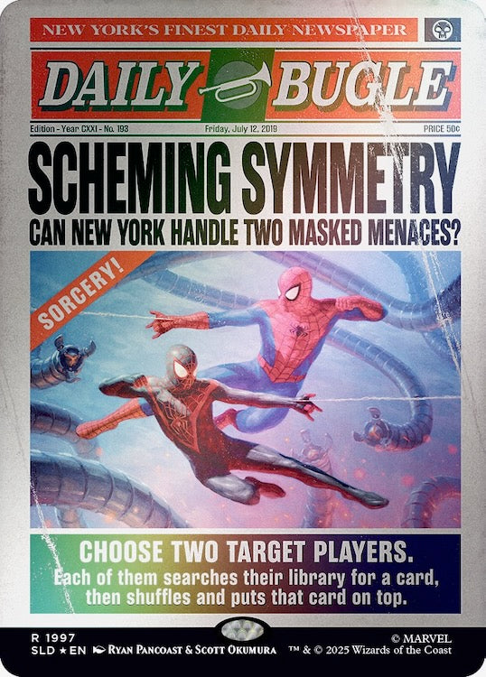 Secret Lair x Marvel's Spider-Man: Daily Bugle Breaking News Rainbow Foil
