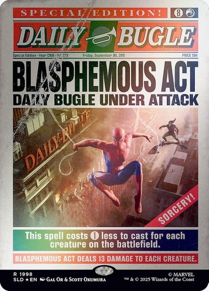 Secret Lair x Marvel's Spider-Man: Daily Bugle Breaking News Rainbow Foil