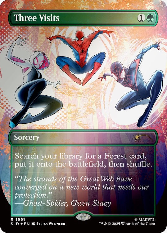 Secret Lair x Marvel's Spider-Man: Heroic Deeds Rainbow Foil
