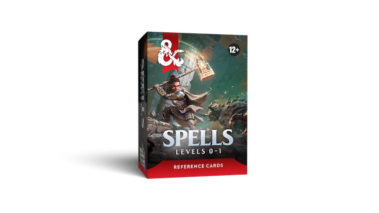 [PREORDER 4 AUGUST] Spells: Levels 0–1 | Dungeons & Dragons Reference Cards