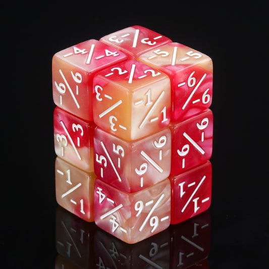 Sunset Negative Counter Dice (16mm Single)