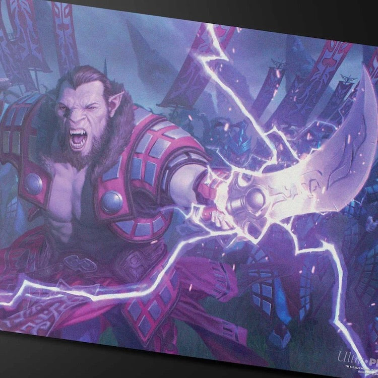 Tarkir Dragonstorm Zurgo Stormrender (Mardu Surge Commander Deck) Playmat for Magic: The Gathering