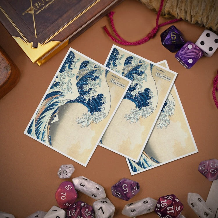 The Great Wave off Kanagawa 105ct APEX Deck Protector Sleeves