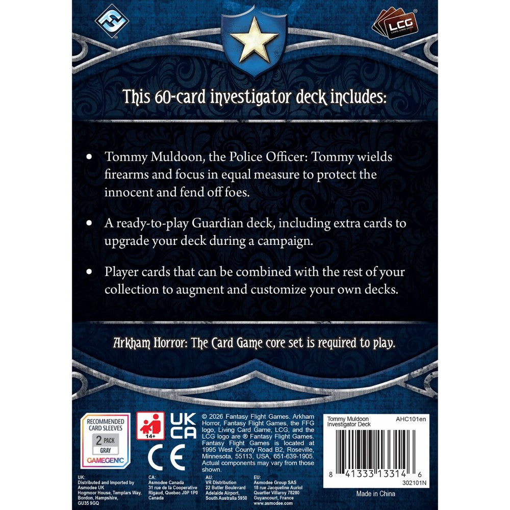 Tommy Muldoon Investigator Deck (Arkham Horror: The Card Game)
