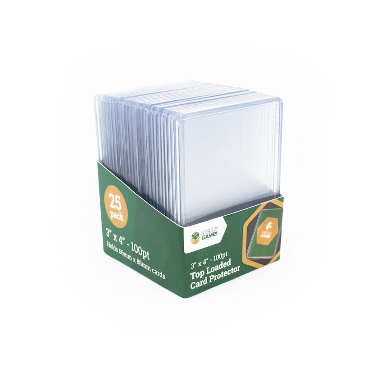 Top Loaded Card Protector 3"x4" 100pt (25)