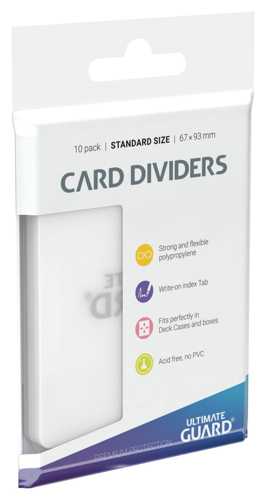 Card Dividers Standard Size - Transparent (Pack of 10)