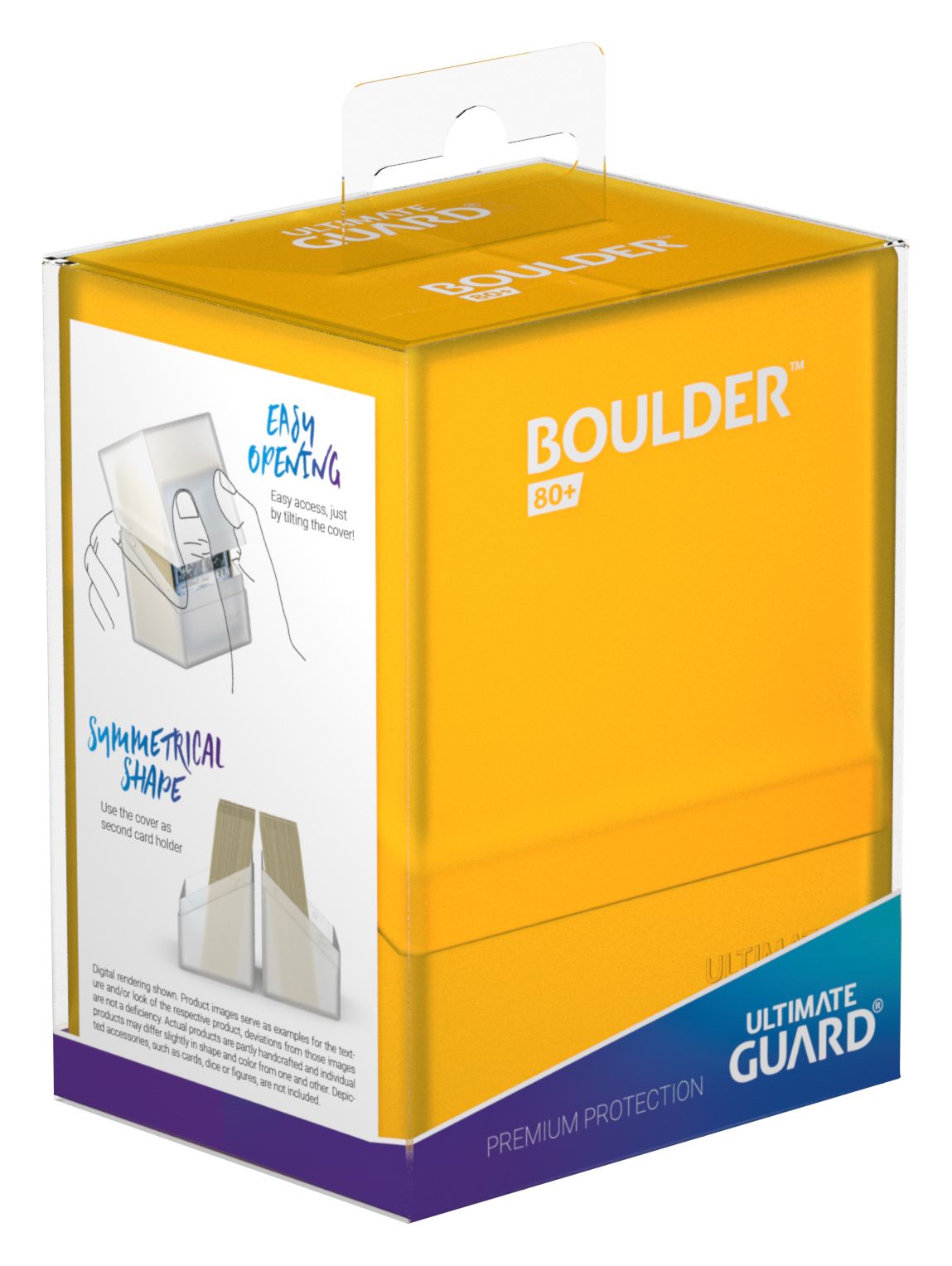 Ultimate Guard Boulder 80+ Standard Size Amber Deck Box