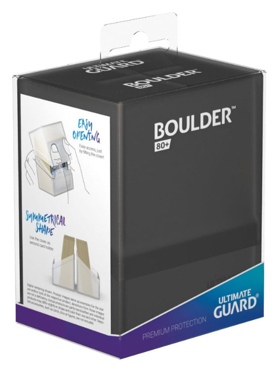 Ultimate Guard Boulder 80+ Standard Size Onyx Deck Box