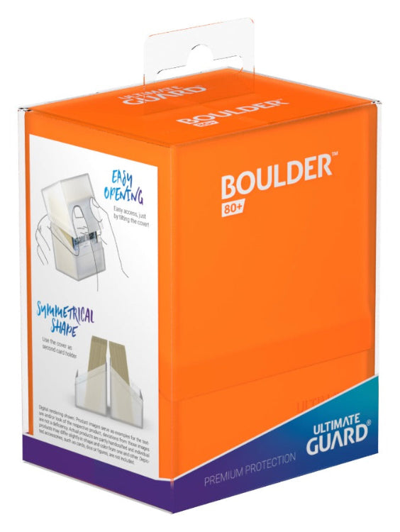 Ultimate Guard Boulder 80+ Standard Size Poppy Topaz Deck Box