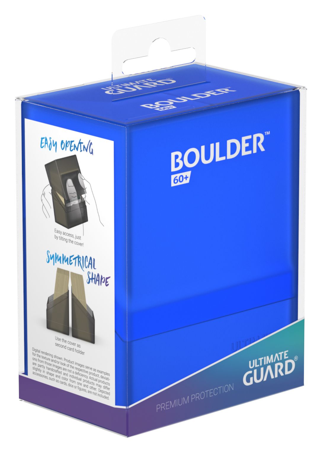 Ultimate Guard Boulder 60+ Standard Size Sapphire Deck Box