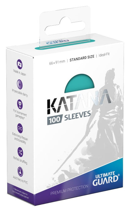 Ultimate Guard Katana Sleeves - Turquoise - Standard Size (100)