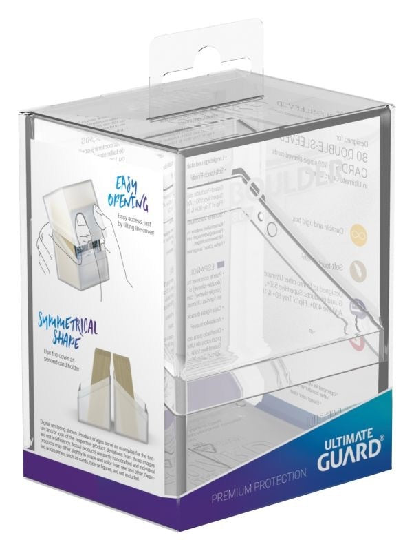 Ultimate Guard Boulder 80+ Standard Size Clear Deck Box