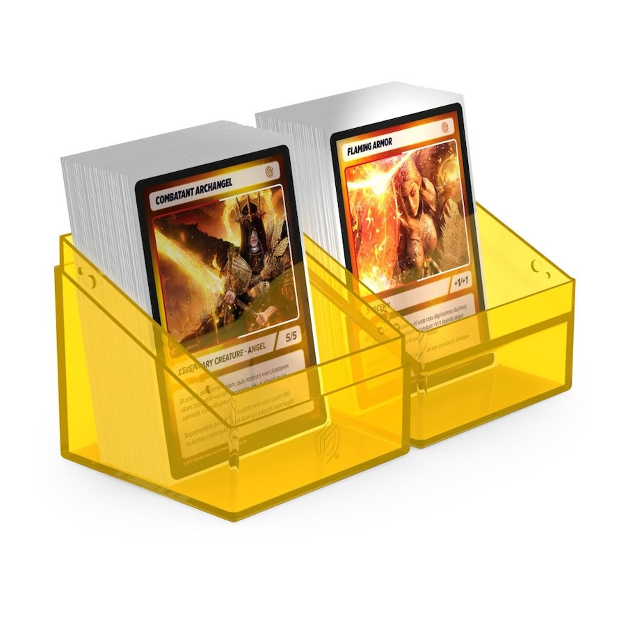 Ultimate Guard Clear Boulder 100+ Standard Size Deck Box - Amber