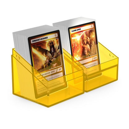 Ultimate Guard Clear Boulder 100+ Standard Size Deck Box - Amber