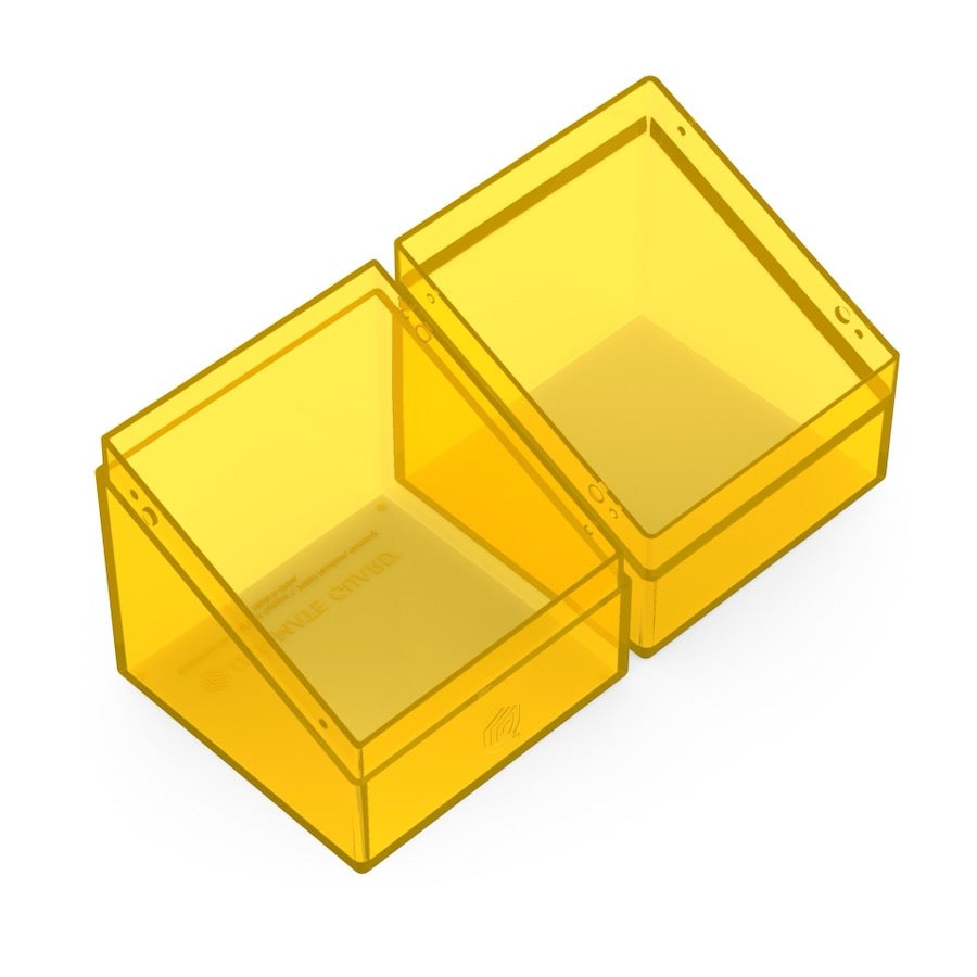 Ultimate Guard Clear Boulder 100+ Standard Size Deck Box - Amber