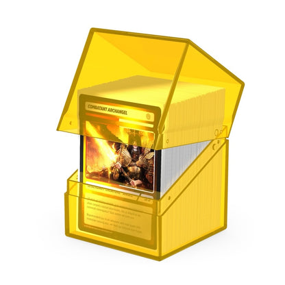 Ultimate Guard Clear Boulder 100+ Standard Size Deck Box - Amber