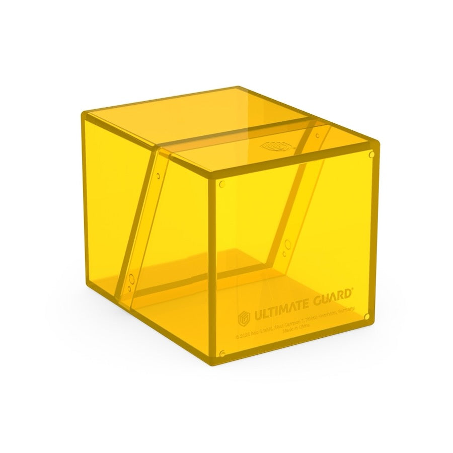 Ultimate Guard Clear Boulder 100+ Standard Size Deck Box - Amber