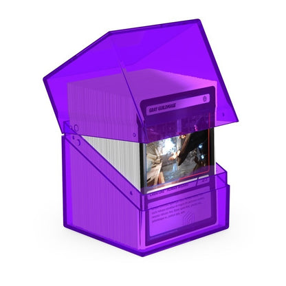 Ultimate Guard Clear Boulder 100+ Standard Size Deck Box - Amethyst