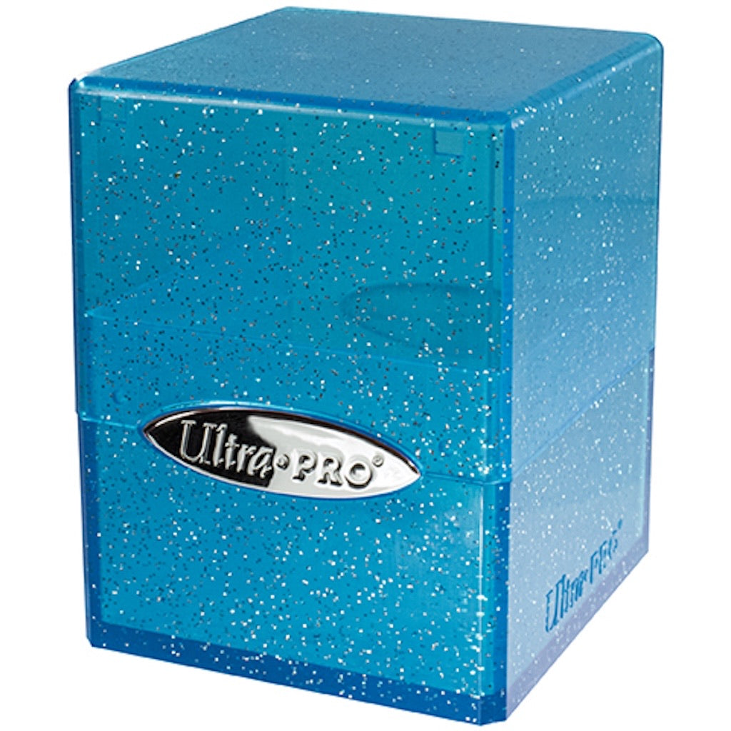 UltraPro: Glitter Satin Cube - Blue Deckbox