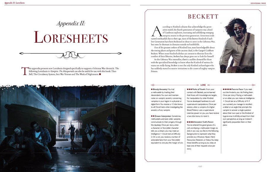 Vampire: The Masquerade 5th Edition Roleplaying Game Gehenna War Sourcebook