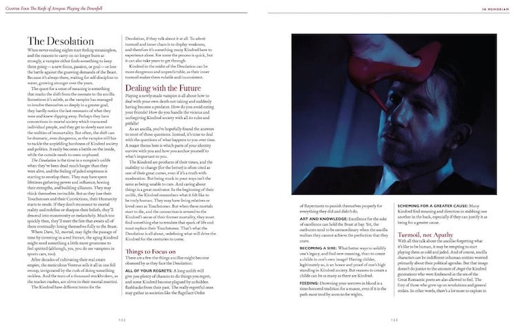 Vampire: The Masquerade 5th Edition Roleplaying Game In Memoriam Sourcebook