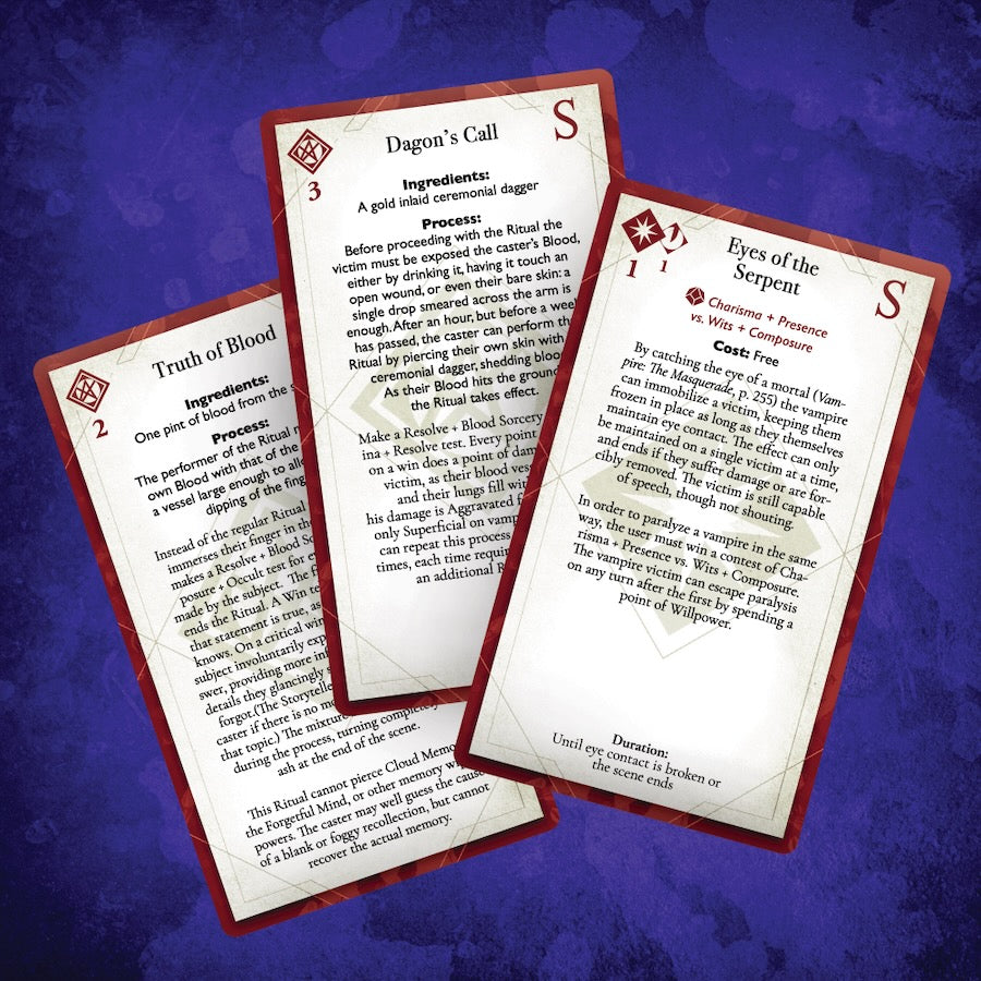 Vampire The Masquerade 5th Edition Roleplaying Game Discipline Deck Accessory