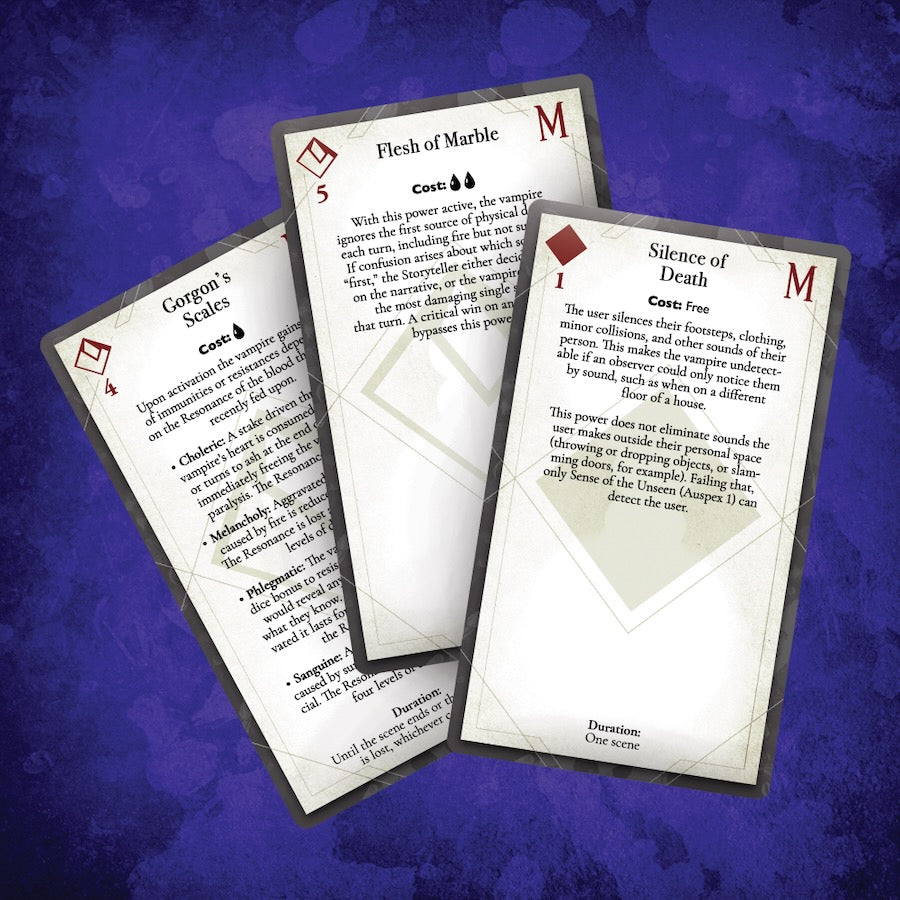 Vampire The Masquerade 5th Edition Roleplaying Game Discipline Deck Accessory