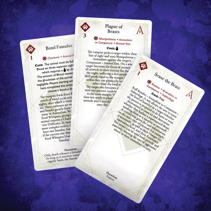 Vampire The Masquerade 5th Edition Roleplaying Game Discipline Deck Accessory