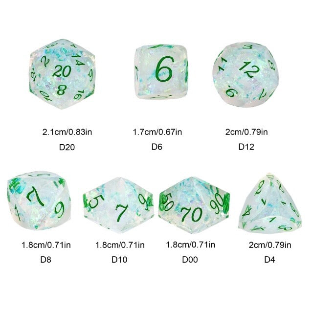 Verdant Prism Dice Set