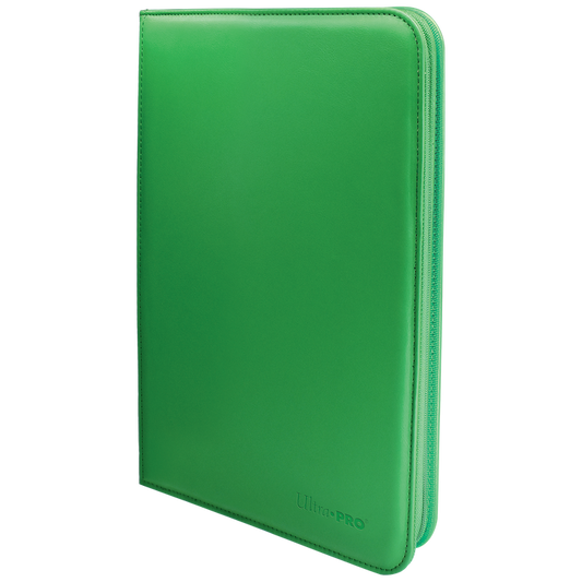 Vivid 9-Pocket Zippered PRO-Binder: Green