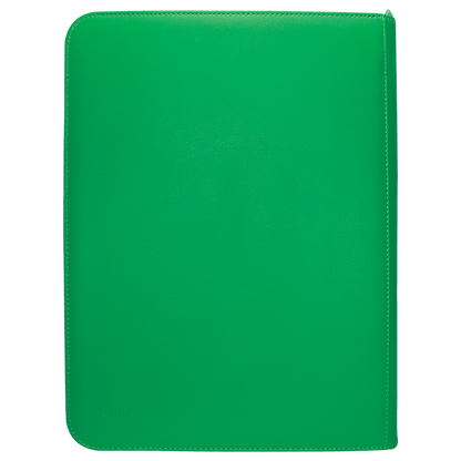 Vivid 9-Pocket Zippered PRO-Binder: Green