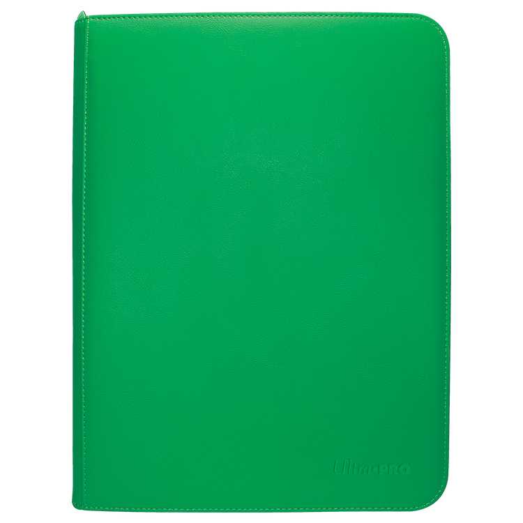 Vivid 9-Pocket Zippered PRO-Binder: Green
