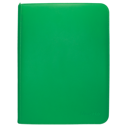 Vivid 9-Pocket Zippered PRO-Binder: Green
