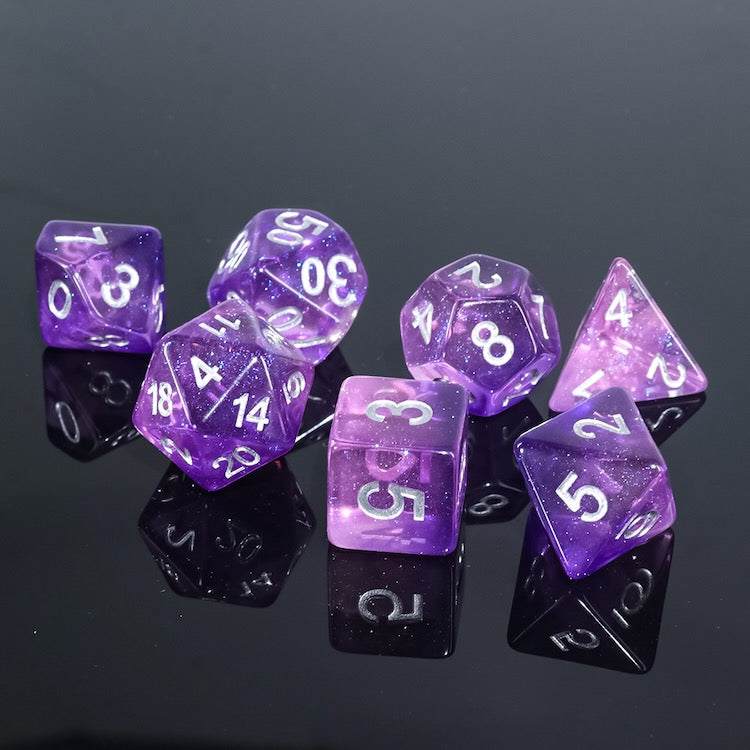 Voidborn Amethyst Dice Set