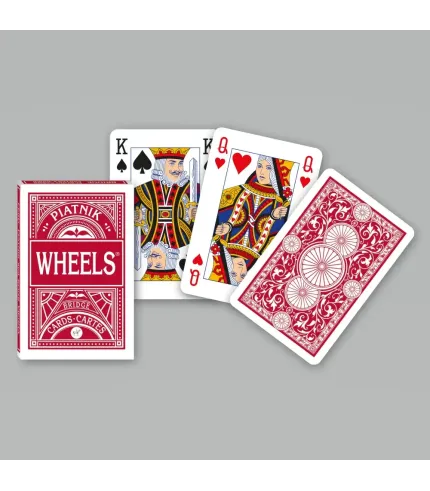 Wheels Linen from Piatnik (Red)