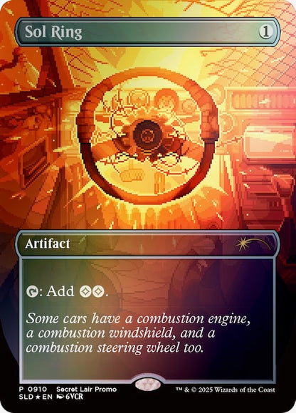 Winter Superdrop: Sol Ring Rainbow Foil Edition Promo Card