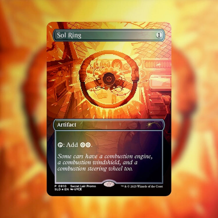 Winter Superdrop: Sol Ring Rainbow Foil Edition Promo Card