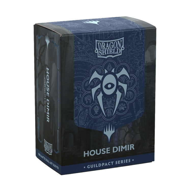 Dragon Shield - House Dimir (Guildpact Series) - Matte Dual Art Sleeves - Standard Size