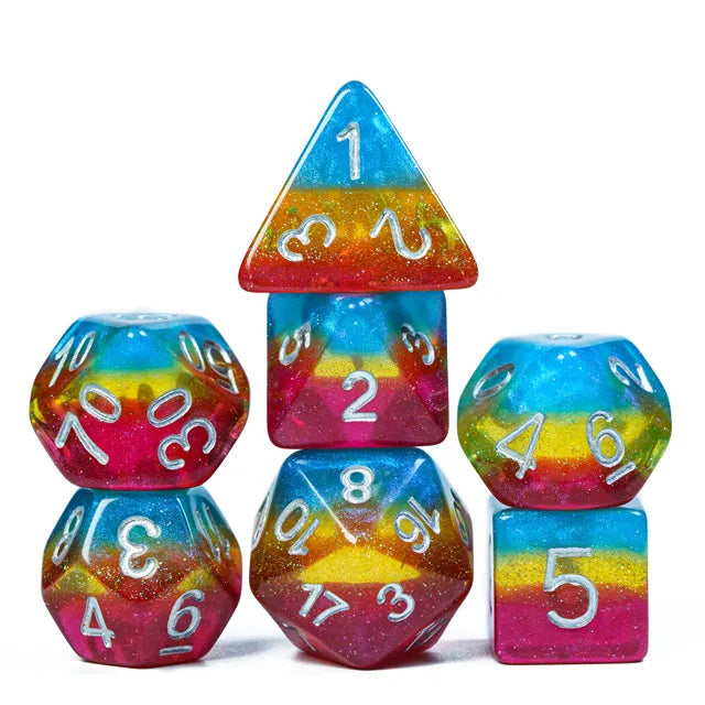 PRIDE FLAG Dice - Pansexual Dice Set