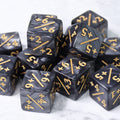 Midnight Pearl Positive Counter Dice (16mm Set of 6)