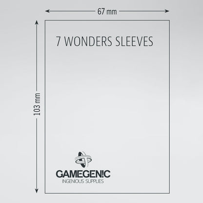 Gamegenic Prime 7 Wonders/Abyss Sleeves (67mm x 103mm)