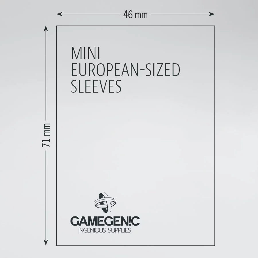 Gamegenic Prime Board Game Sleeves: Mini European RUBY (46 x 71 mm)