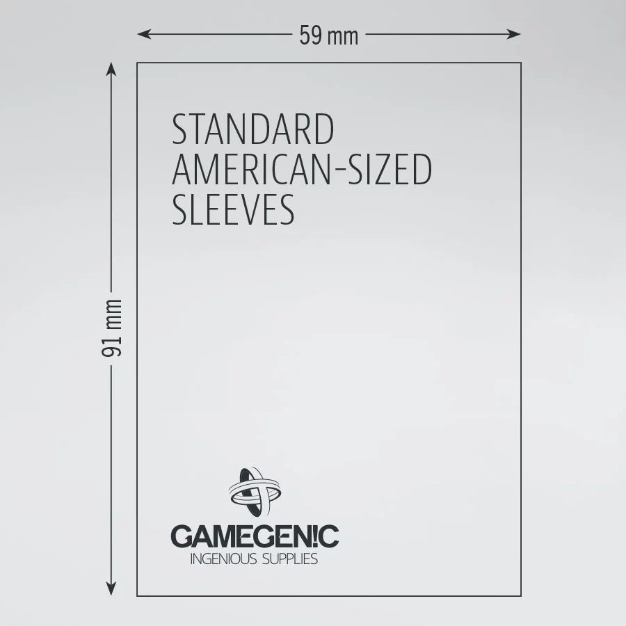 Gamegenic Matte Board Game Sleeves: Standard American GREEN (59 x 91 mm)