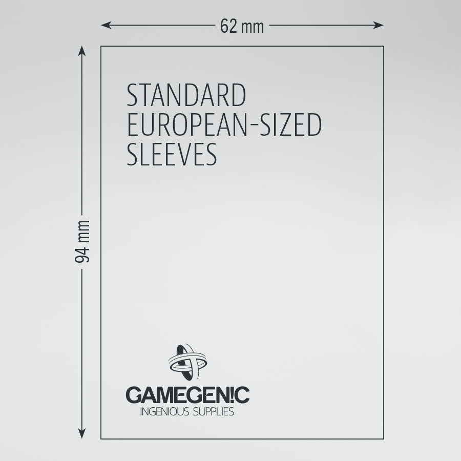 Gamegenic Matte Standard European Sleeves (62mm x 94mm)
