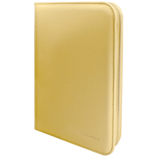 Vivid 4-Pocket Zippered PRO-Binder: Yellow