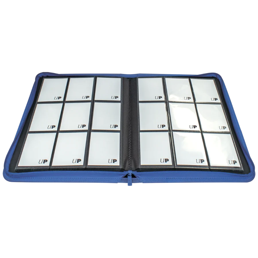 Vivid 9-Pocket Zippered PRO-Binder: Blue