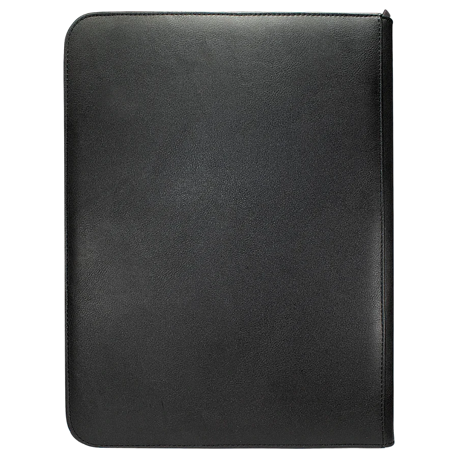 Vivid 9-Pocket Zippered PRO-Binder: Black