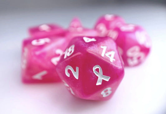 HeartBeat Dice: Breast Cancer Awareness Dice Set