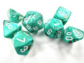 Marble Mini-hedral Oxi-Copper/white 7-Die Set