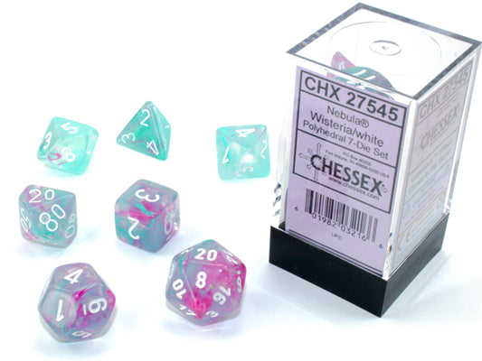 CHX27545: Luminary Nebula Polyhedral Wisteria/white 7-Die Set